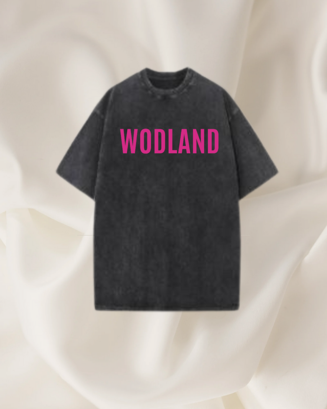 CAMISETA OVERSIZED CASUAL CASCADE NEGRA