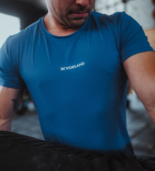 CAMISETA TÉCNICA CON MANGAS ELITEFLEX AZUL