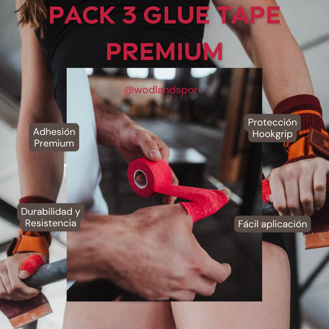 PACK 3 ROLLOS GLUE TAPE PREMIUM