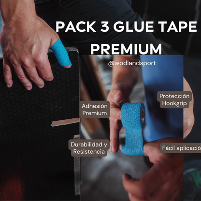 PACK 3 ROLLOS GLUE TAPE PREMIUM