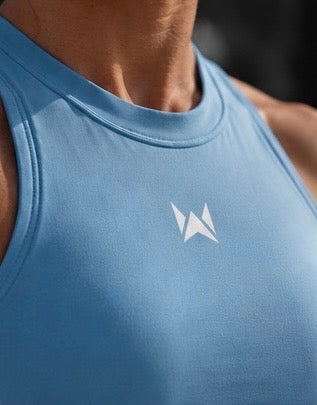 ADAPT HYBRID CROP TOP - BLUE