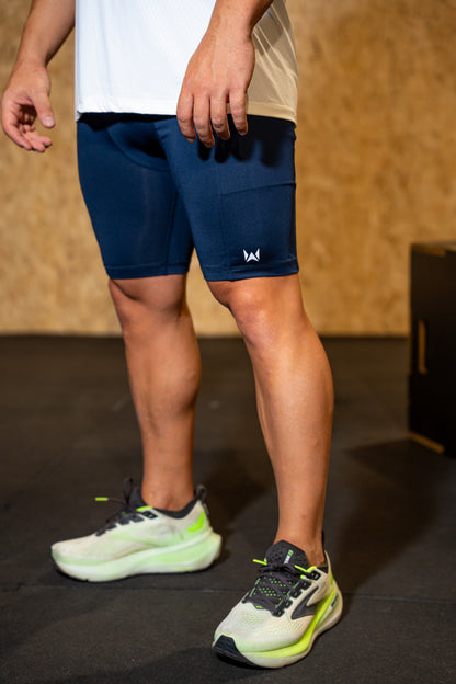 MALLA SPORTSCULPT LIGERA COMPRESIÓN AZUL MARINO