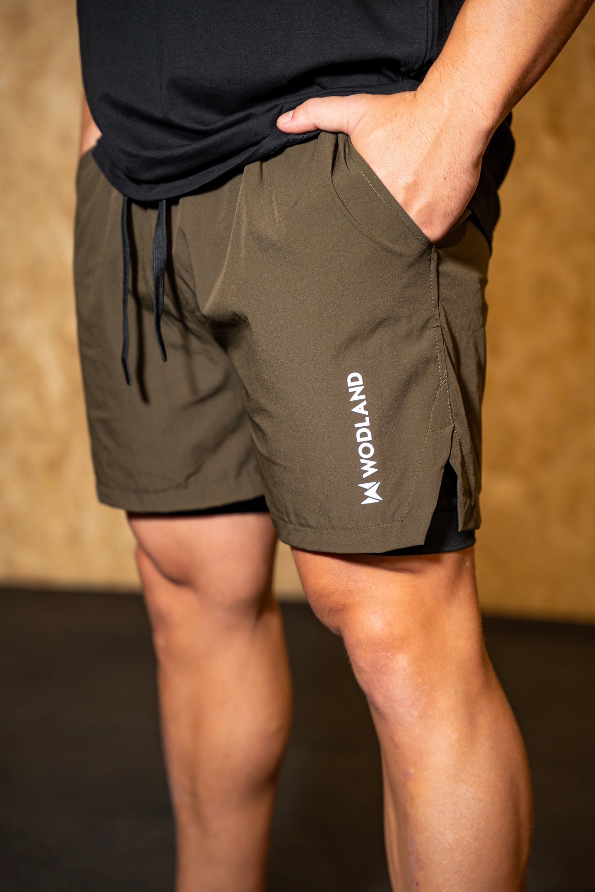 2 IN 1 SHORTS - VERDE OSCURO