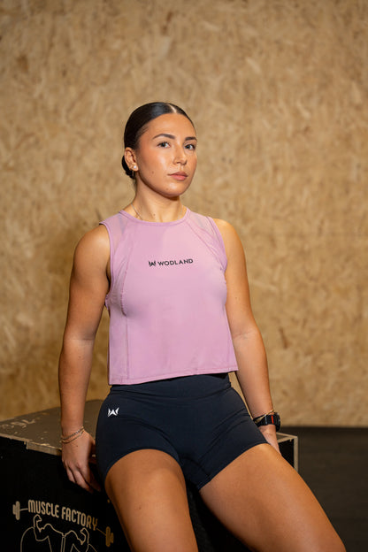 ACTIVE CROP TANK ROSA