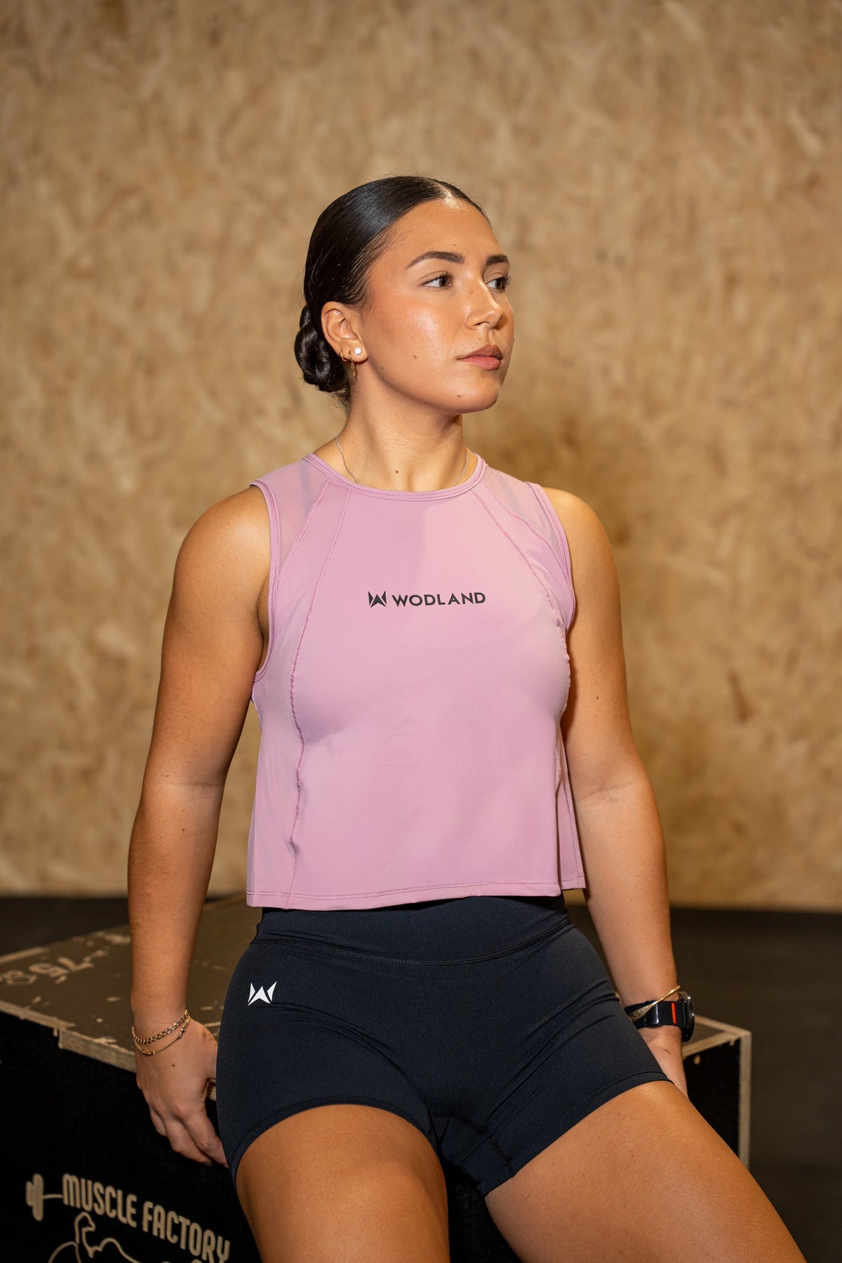 ACTIVE CROP TANK ROSA